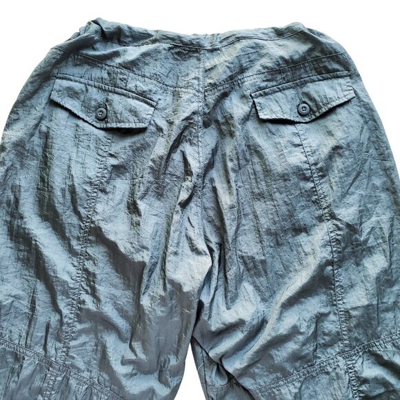 MOTEL NWOT Y2K Chute Trouser In Parachute Cool Grey Paratrooper Pants M - Picture 7 of 16